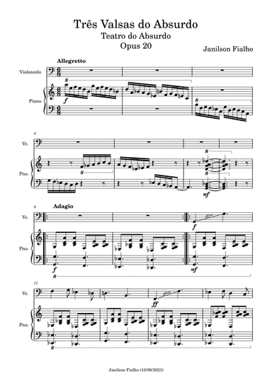 Três Valsas do Absurdo, Opus 20