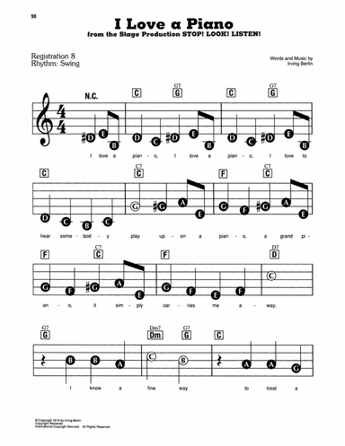 I Love A Piano