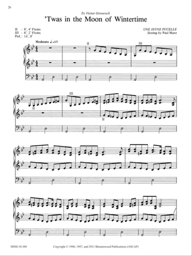 Twas in the Moon of Wintertime (Downloadable)