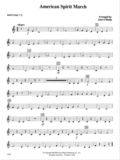 American Spirit March: Baritone T.C.