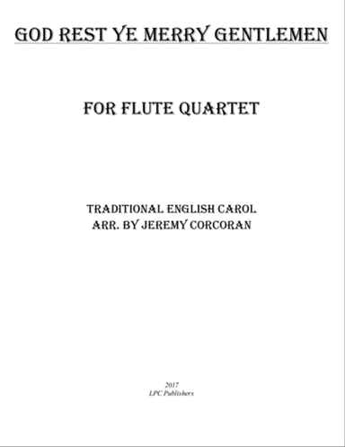 God Rest Ye Merry Gentlemen for Flute Quartet