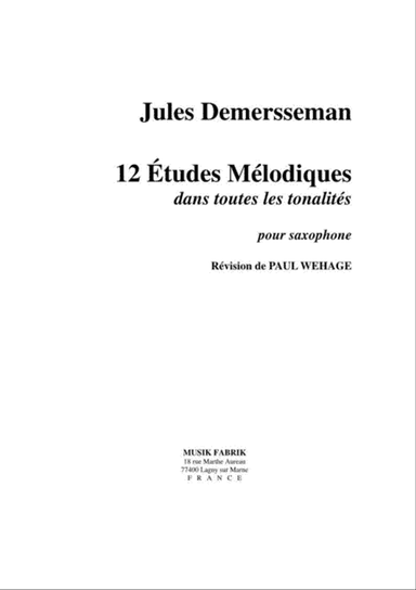 12 Etudes Melodiques