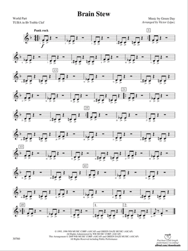 Brain Stew: (wp) B-flat Tuba T.C.