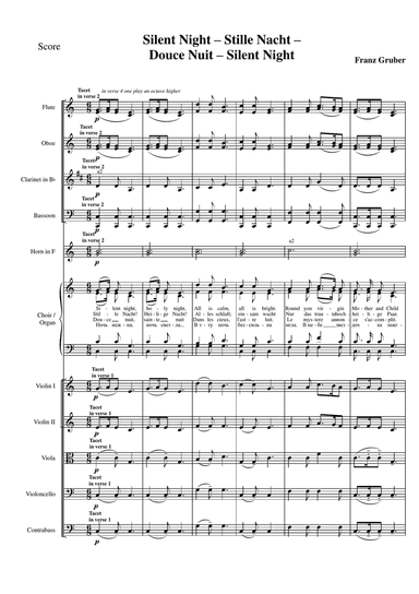 Silent Night - Stille Nacht - Douce nuit - Тихая ночь