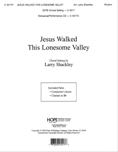 Jesus Walked this Lonesome Valley