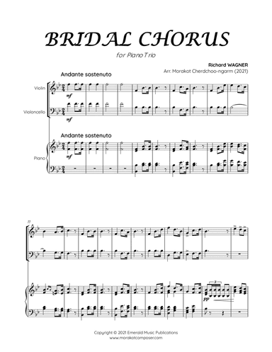 Bridal Chorus for Piano Trio