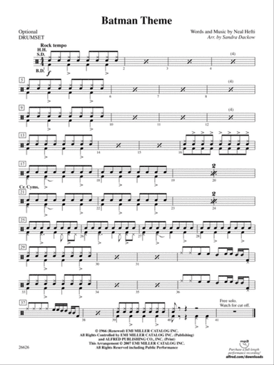 Batman Theme: 1st Percussion