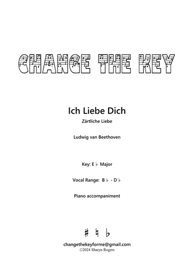 Ich liebe dich - Eb Major