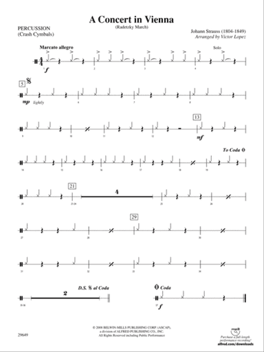 A Concert in Vienna: 1st Percussion