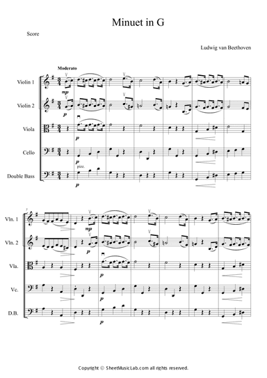 Minuet in G major