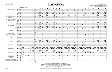 Malagueña: Score