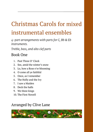 Christmas Carols for mixed instrumental ensembles Book One
