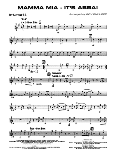 Mamma Mia -- It's ABBA!: Baritone T.C.