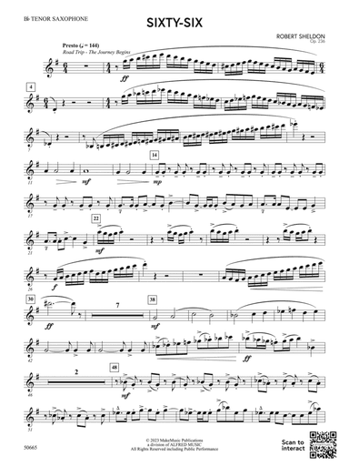 Sixty-Six: B-flat Tenor Saxophone