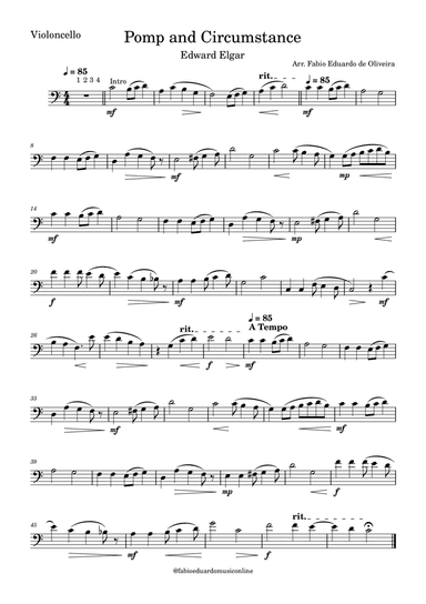 Pomp and Circumstance - Easy Arrangement
