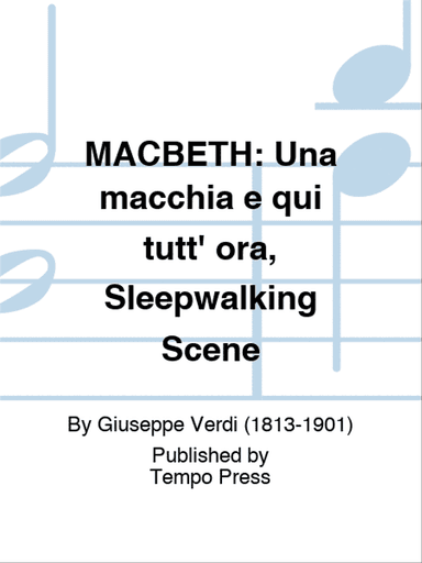 MACBETH: Una macchia e qui tutt' ora, Sleepwalking Scene
