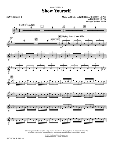 Show Yourself (from Disney's Frozen 2) (arr. Mac Huff) - Synth 2