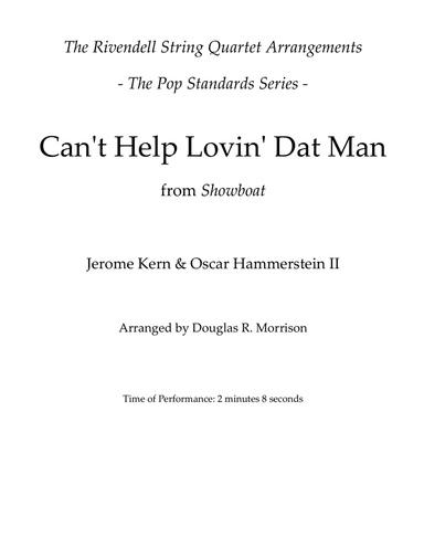 Can't Help Lovin' Dat Man
