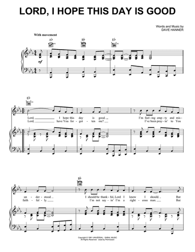 Lord, I Hope This Day Is Good