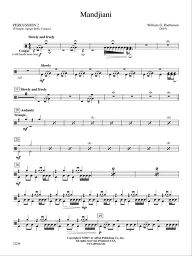 Mandjiani: 2nd Percussion