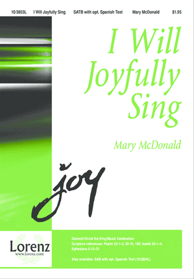 I Will Joyfully Sing