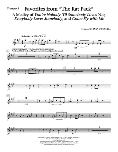 Favorites from "The Rat Pack" (arr. Ryan O'Connell) - Bb Trumpet 1