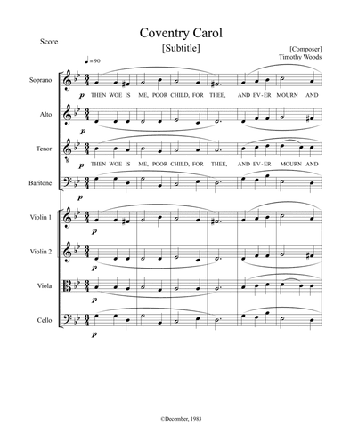 Coventry Carol, V. 4