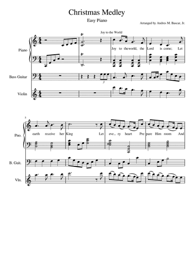 Joy to the World Medley