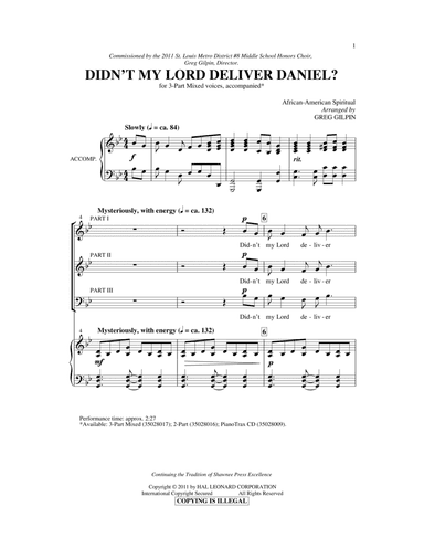 Didn't My Lord Deliver Daniel?