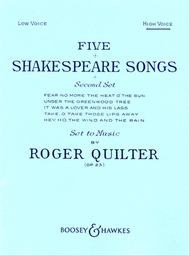 Five Shakespeare Songs, Op. 23