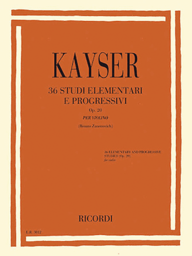 36 Elementary and Progressive Studies Op. 20