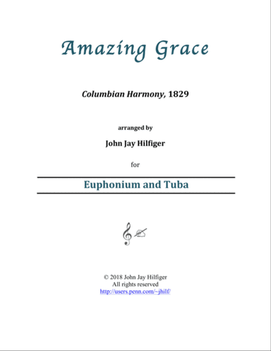 Amazing Grace for Euphonium and Tuba