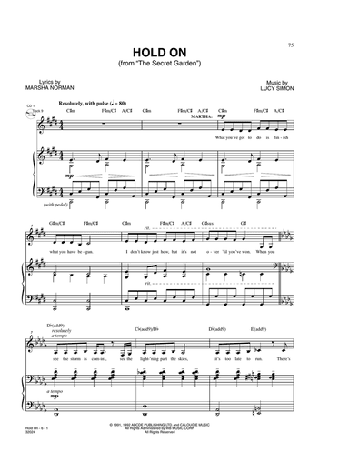 Hold On (from The Secret Garden)