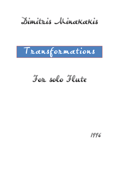 Transformations for Solo Flute