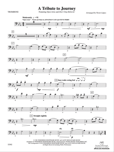 A Tribute to Journey: 1st Trombone
