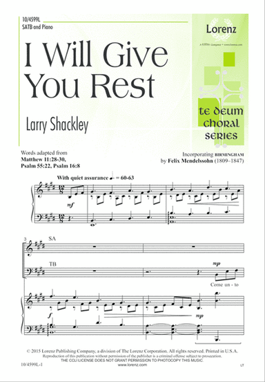 I Will Give You Rest