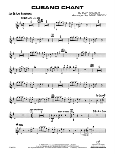 Cubano Chant: E-flat Alto Saxophone