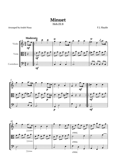 Minuet Hob IX:8