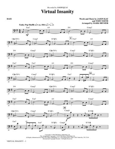 Virtual Insanity (arr. Mark Brymer) - Bass