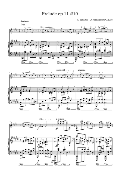 Scriabin Prelude op.11 #10