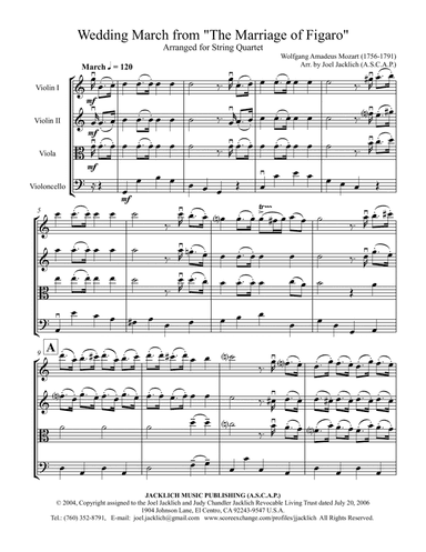 Wedding March from "The Marriage of Figaro"