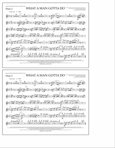 What a Man Gotta Do (arr. Tom Wallace) - Flute 2