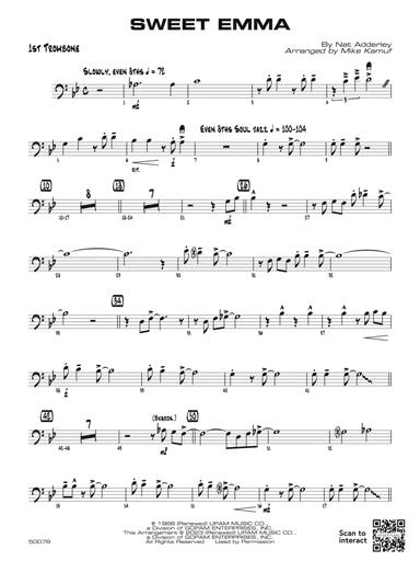Sweet Emma: 1st Trombone