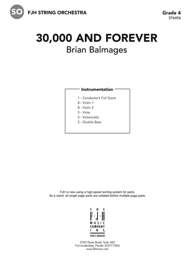 30,000 and Forever: Score