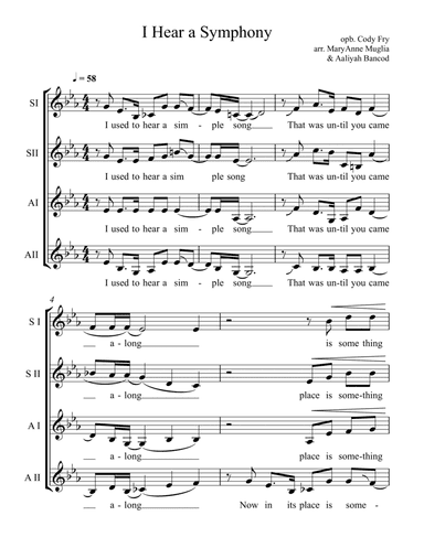 I Hear A Symphony