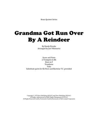 Grandma Got Run Over By A Reindeer