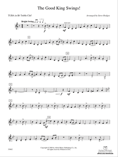 The Good King Swings!: (wp) B-flat Tuba T.C.