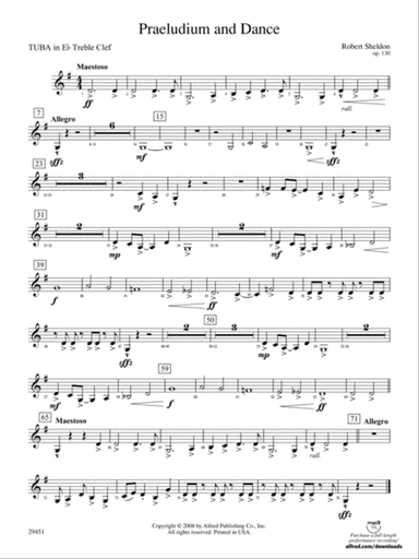 Praeludium and Dance: (wp) E-flat Tuba T.C.