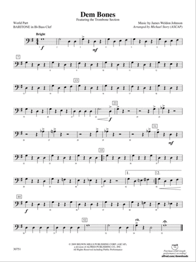 Dem Bones: (wp) B-flat Baritone B.C.