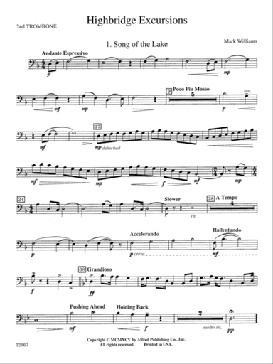 Highbridge Excursions: 2nd Trombone